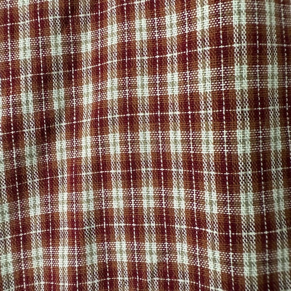 Princess Polly 🍅 Dasha Square Neck Mini Dress in Burgundy Red Check - NWT - Picture 6 of 10